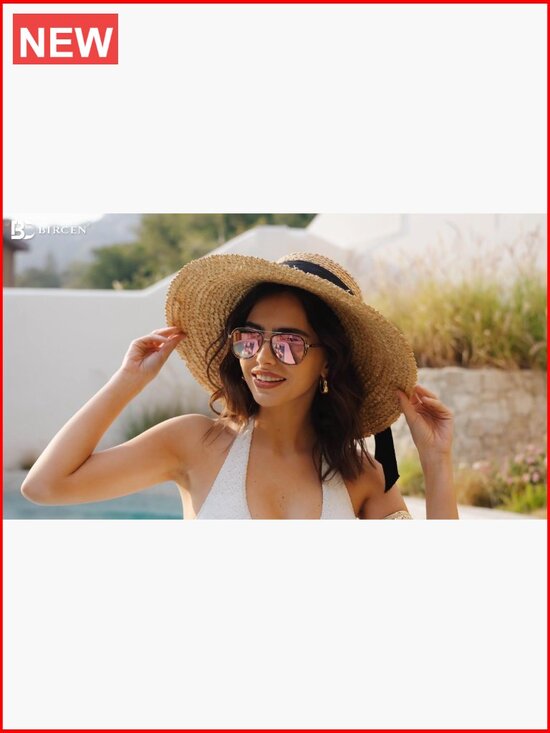 Acetate Frame Polarized Sunglasses UV Protection Retro Mirrored Shades Amazon.com: Roneyee Non Polarized Acetate Sunglasses RY-A08  main image 3